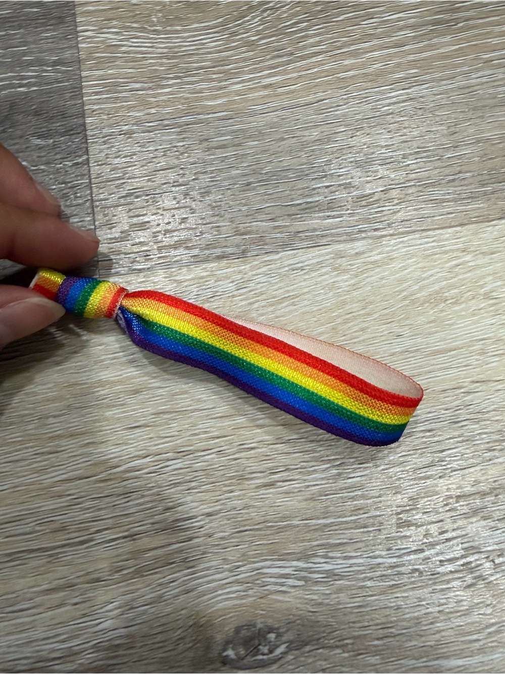 Rainbow Ribbon Bracelet Loop